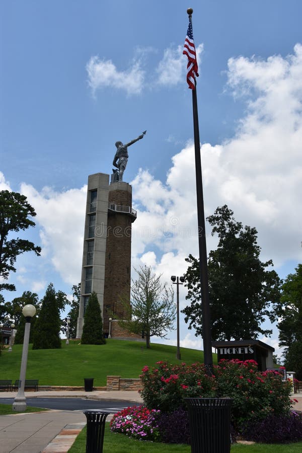Vulcan in Birmingham, Alabama stock photos