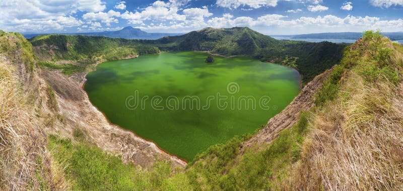 Vulcano di Taal, Manila, Filippine immagini stock Vulcano di Taal, Manila, Filippine immagini stock
