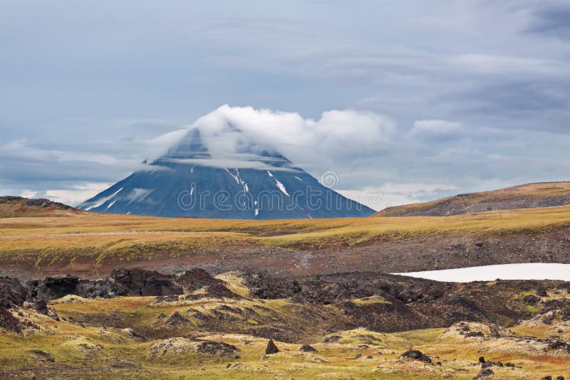 Extinct volcano, Far east, Russia, Kamchatka landscape. Extinct volcano, Far east, Russia, Kamchatka landscape