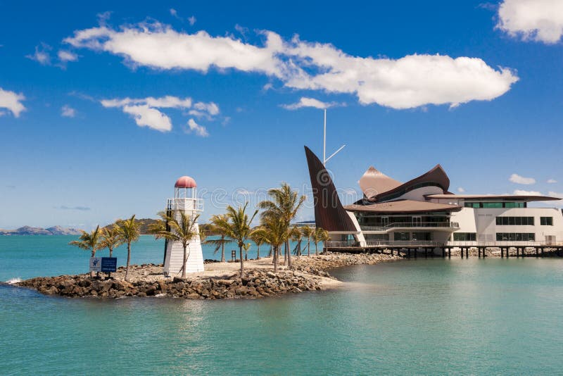 Vuurtoren Hamilton Island, Australië royalty-vrije stock afbeelding Vuurtoren Hamilton Island, Australië royalty-vrije stock afbeelding