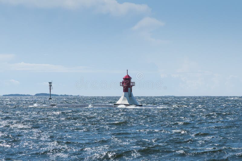 Vuurtoren Ljusaklack Finland royalty-vrije stock foto Vuurtoren Ljusaklack Finland royalty-vrije stock foto