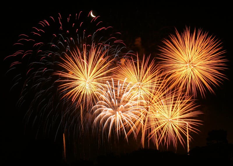 Vuurwerk? royalty-vrije stock fotografie Vuurwerk? royalty-vrije stock fotografie