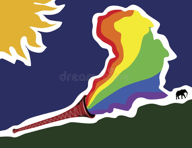 Vuvuzela het geluid van Afrika royalty-vrije illustratie Vuvuzela het geluid van Afrika royalty-vrije illustratie