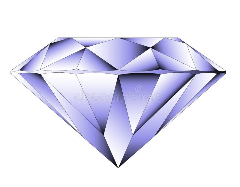 VVector runder leuchtender Schnittdiamant