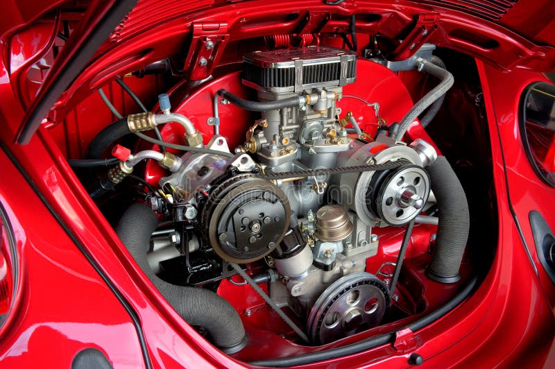 VW Aircooled Engine stock photo. Image of carburetor 16390554