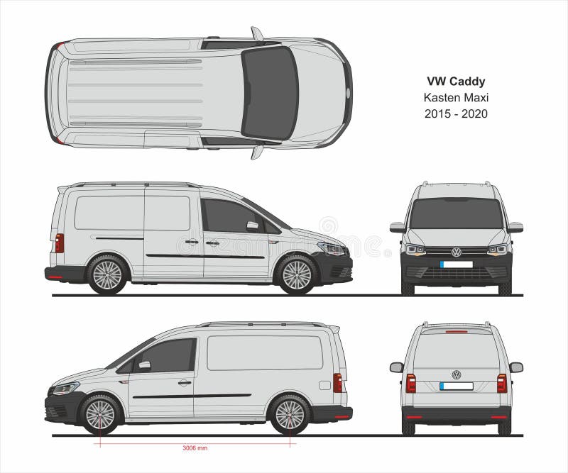 Vw Caddy Kasten Maxi Cargo Van 2015 Heden Redactionele