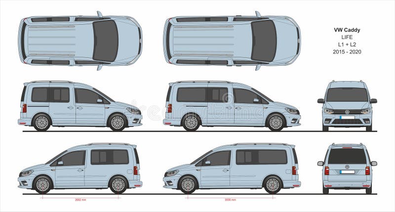 Echt Confronteren puur VW Caddy Life Maxi Crew Van 2015-present Editorial Stock Photo -  Illustration of crew, branding: 193190118