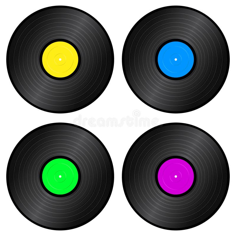 45 RPM Records stock illustration. Illustration of player - 2024845