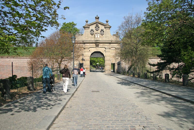 Vysehrad Gate (Leopold Gate), Vysehradska Brana, Czech Republic stock photo Vysehrad Gate (Leopold Gate), Vysehradska Brana, Czech Republic stock photo