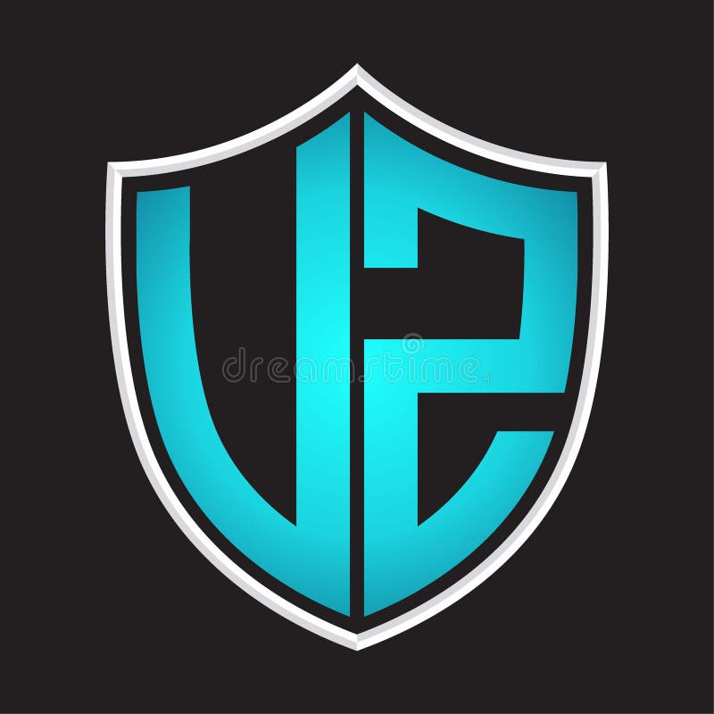 Vz Logo Monogram With Shield Shape Isolated Blue Colors On Outline Design Template Stock Vector Illustration Of Elegance Element Vz Logo Monogram With Shield Shape Isolated Blue Colors On Outline Design Template Stock Vector Illustration Of Elegance Element