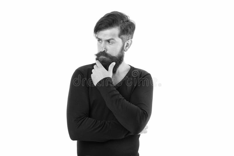 Various beard styles for men. Keep beard in perfect condition. Brutal hipster with beard hair on white background. Bearded man stylish mustache shape. Caucasian guy beard copy space. Facial hair. Various beard styles for men. Keep beard in perfect condition. Brutal hipster with beard hair on white background. Bearded man stylish mustache shape. Caucasian guy beard copy space. Facial hair.