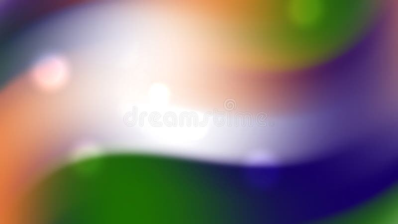 Vârfuri portocalii-verzi și albe neclare, cu cremă ușoară vector illustration