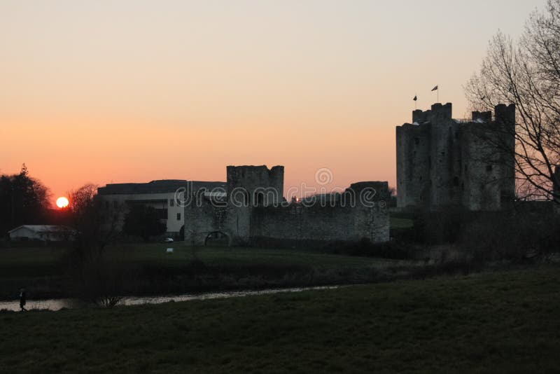 Välskött slott ståndsmässiga Meath ireland arkivfoto Välskött slott ståndsmässiga Meath ireland arkivfoto