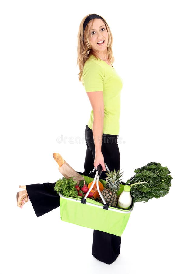Vänlig shopping för eco royaltyfri fotografi