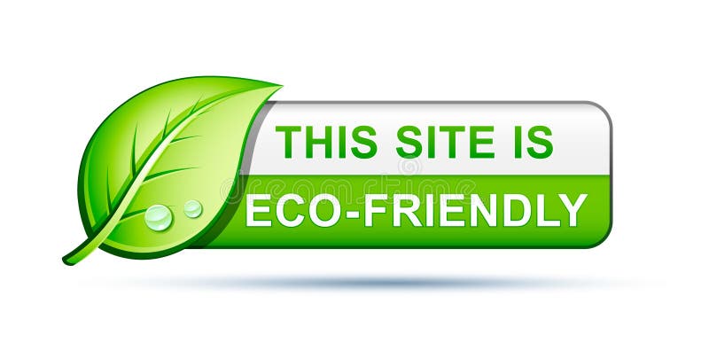 Vänlig symbolswebsite för eco