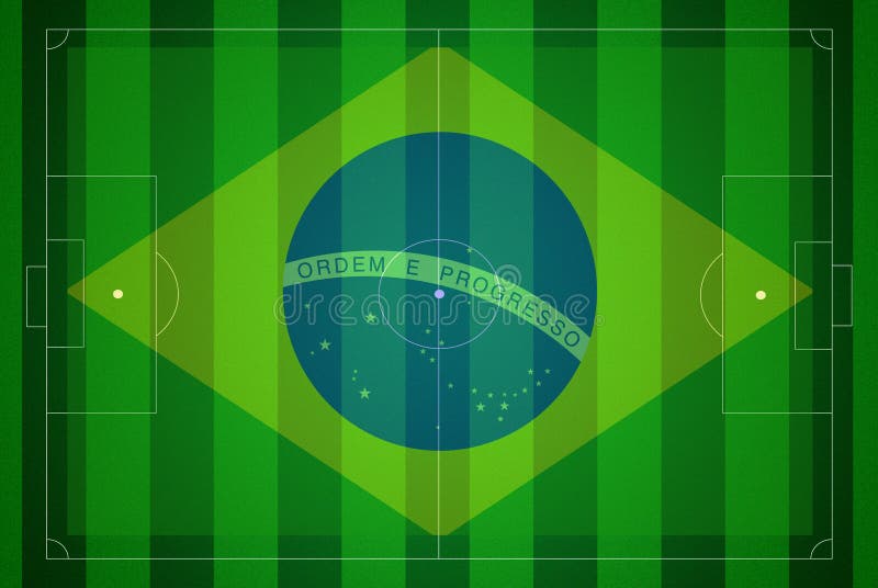 värld 2014 för fotboll för översikt för brazil koppfält royaltyfri illustrationer värld 2014 för fotboll för översikt för brazil koppfält royaltyfri illustrationer