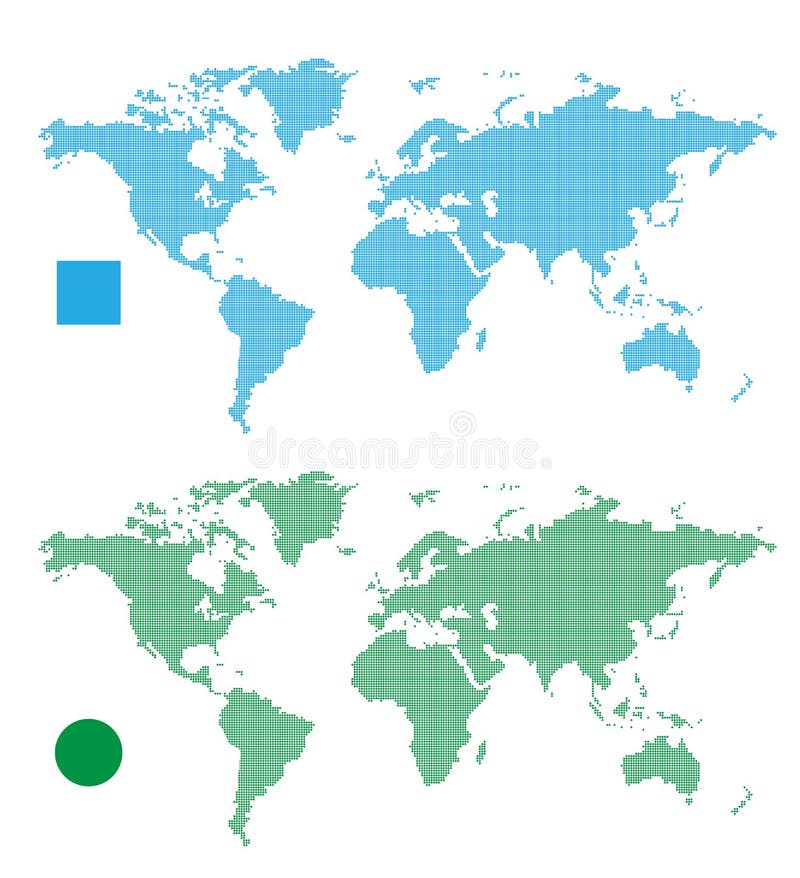 World Maps abstract rectangle and dot. Vector Illustration. World Maps abstract rectangle and dot. Vector Illustration