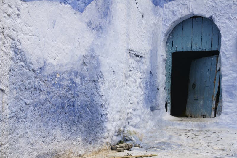 Världsstäder, Chefchaouen i Marocko royaltyfri foto Världsstäder, Chefchaouen i Marocko royaltyfri foto