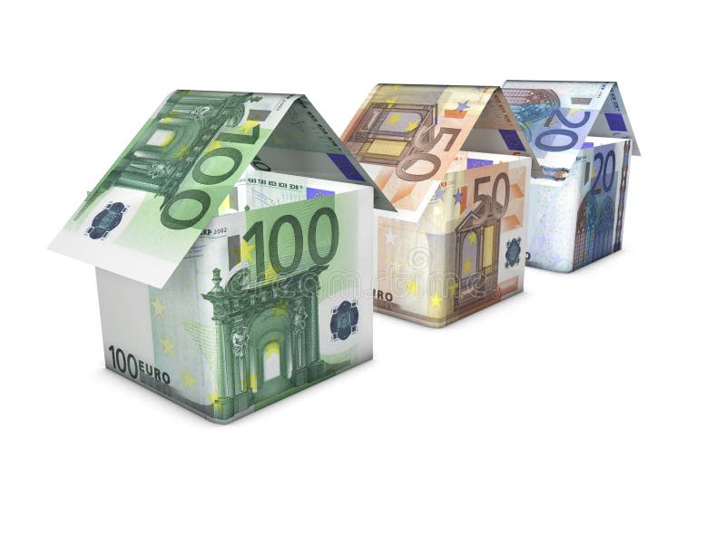 Växande Eurohusform royaltyfria bilder Växande Eurohusform royaltyfria bilder