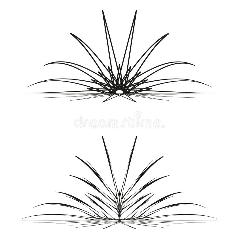 Växtprodikon. Symbol för naturtillväxt. Svart bladmönster. Vektorillustration. vektor illustrationer