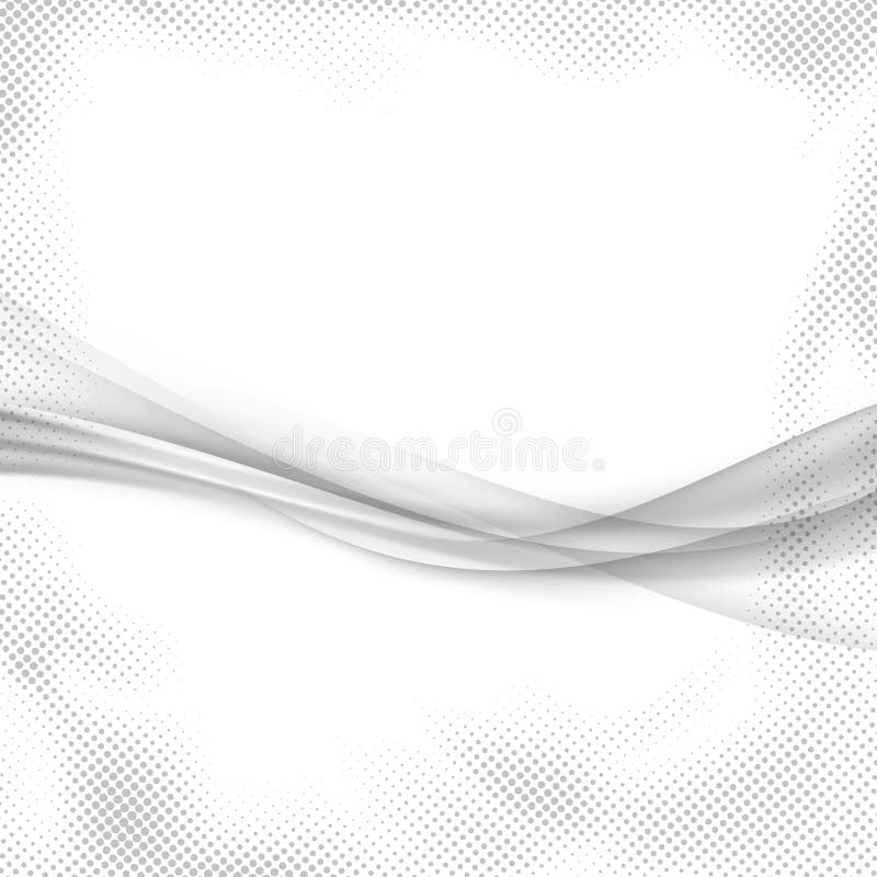 Våg för swoosh för elegant abstrakt lutning för rök grå grafisk royaltyfri illustrationer