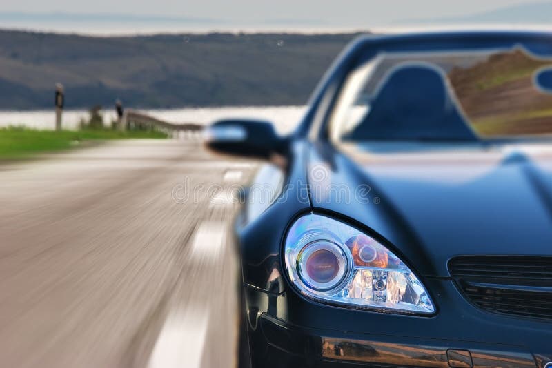 Véhicule rapide de Mercedes de sport photo libre de droits