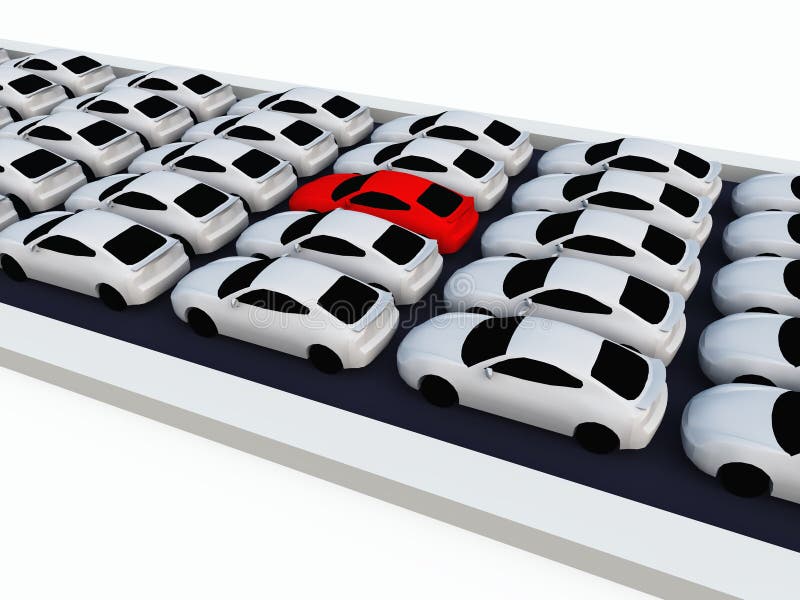 Véhicules de blanc d'embouteillage illustration libre de droits Véhicules de blanc d'embouteillage illustration libre de droits