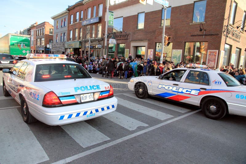 Véhicules de police de Toronto photo libre de droits Véhicules de police de Toronto photo libre de droits