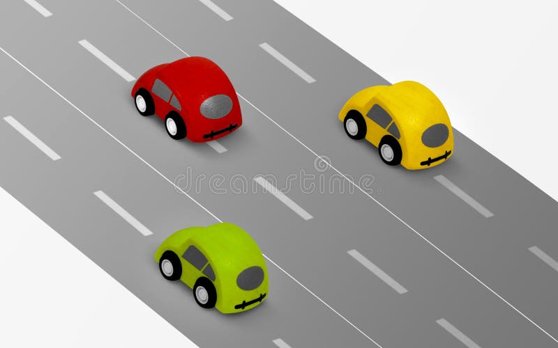 Véhicules sur la route illustration libre de droits Véhicules sur la route illustration libre de droits