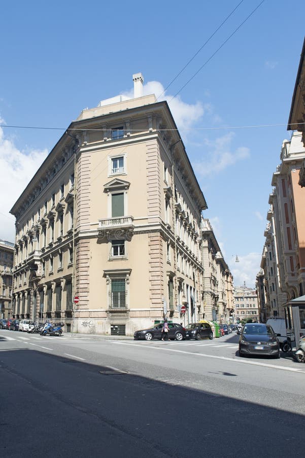 Download Vía Giuseppe Macaggi, Génova Fotografía editorial - Imagen de viejo, calle: 44855232