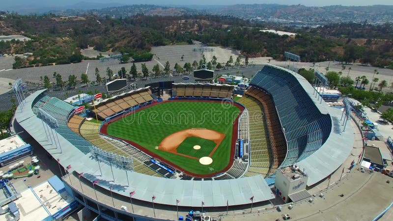 Vídeo aéreo do estádio de Dodgers