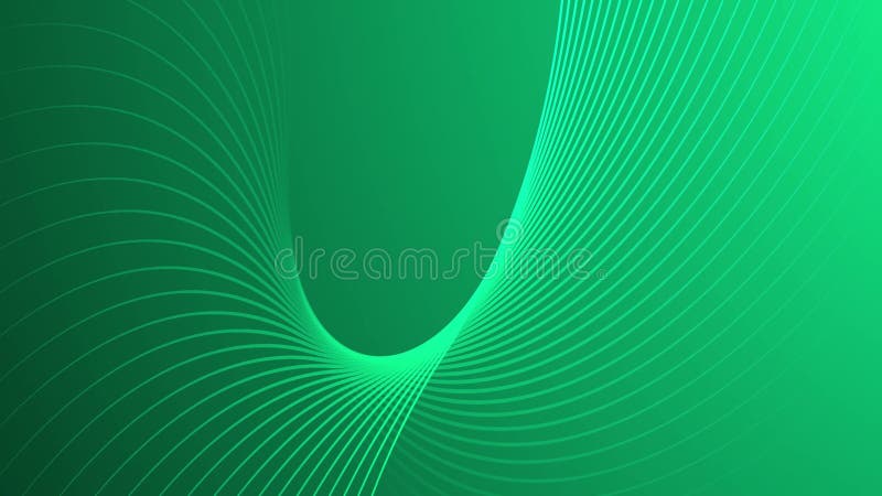 Vídeo de fundo animado horizontal, abstrato, com laços curvos ilustração do vetor