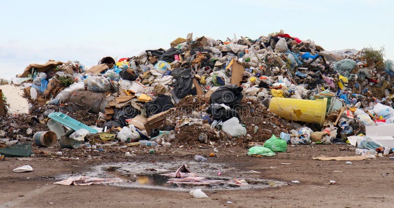 Big landfill with various garbage. Big landfill with various garbage