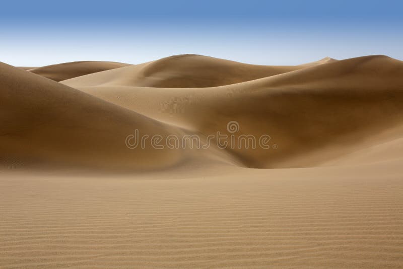 W Maspalomas diuna pustynny piasek Gran Canaria