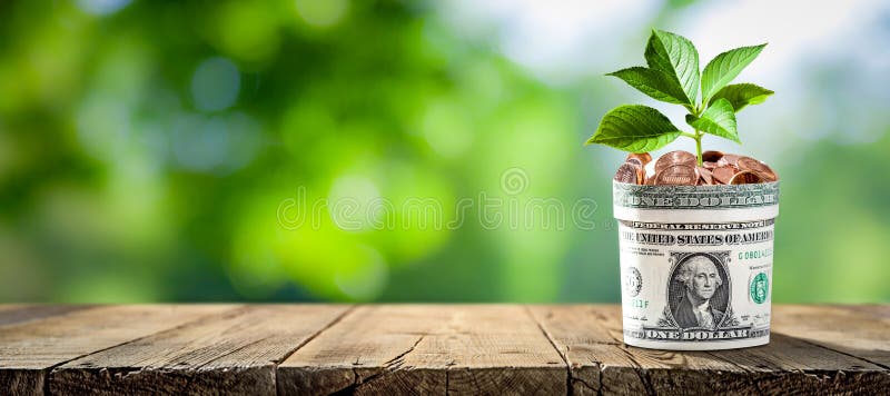 Wachsen Sie Ihre Sparungen lizenzfreie stockfotografie Wachsen Sie Ihre Sparungen lizenzfreie stockfotografie
