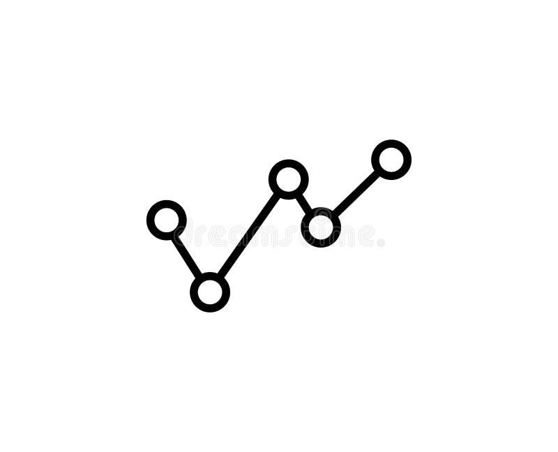 Wachstumslinie Symbol stock abbildung