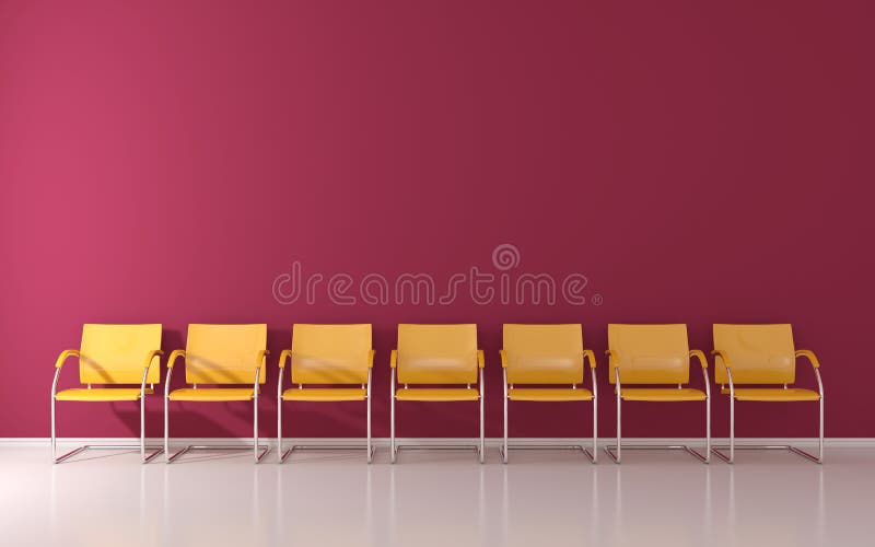 Wachtkamer stock illustratie