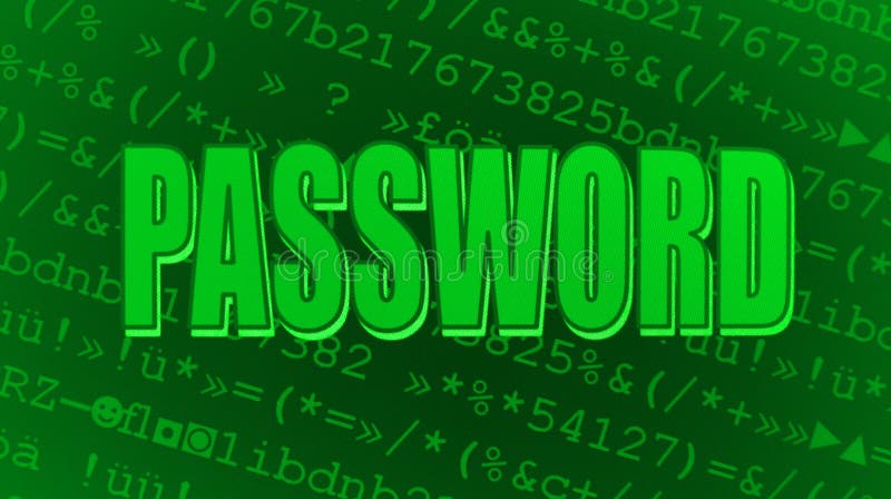Wachtwoord vector illustratie