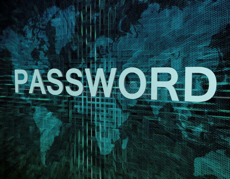Wachtwoord royalty-vrije illustratie