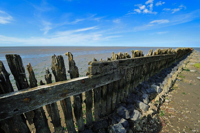 Wadden Sea in Moddergat, the Netherlands