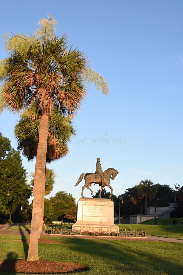 Wade Hampton III Monument on the SC State House Grounds Editorial Image