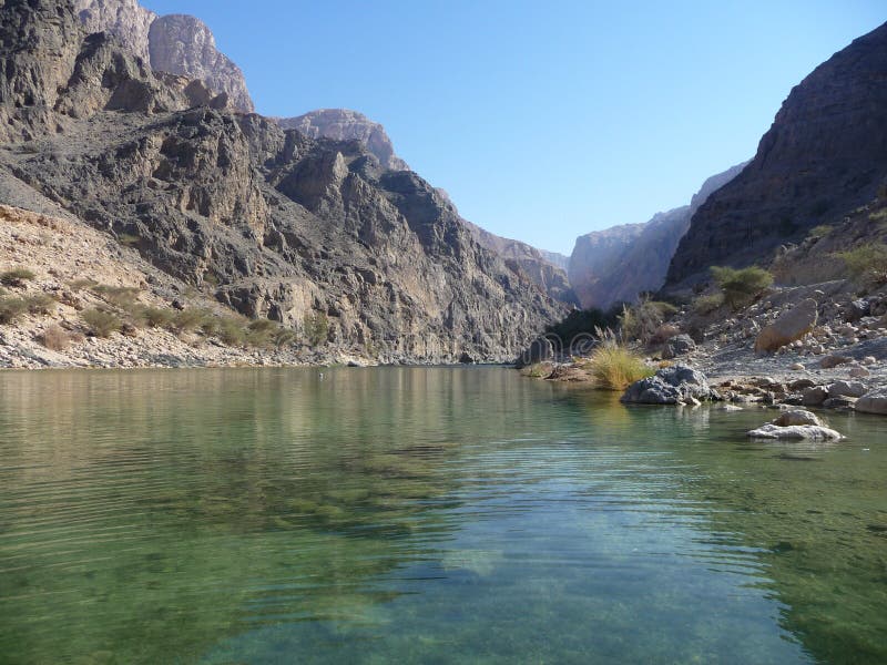 Wadi Al Suwayh, Oman stock image. Image of clear, rocks - 15652495