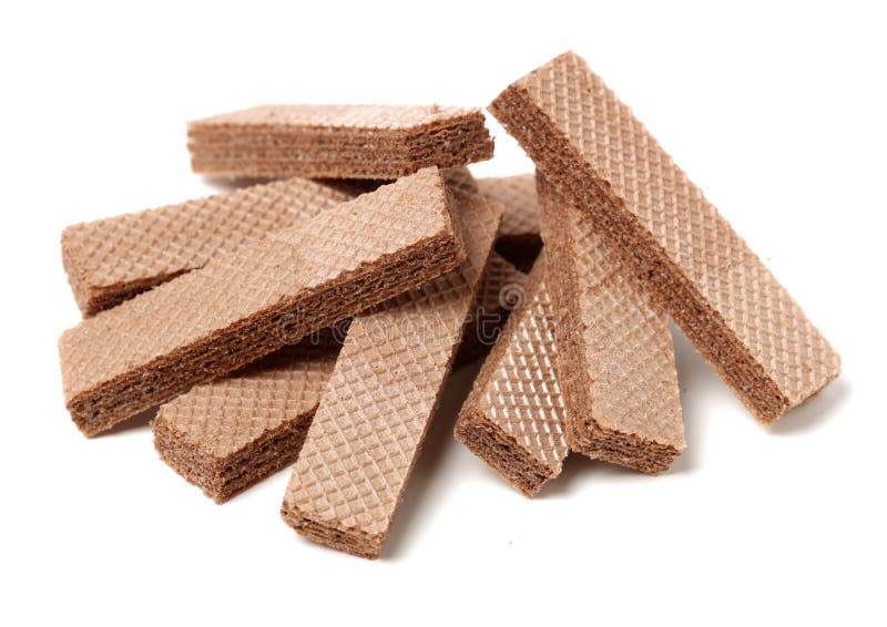Wafer croccanti del cioccolato immagini stock Wafer croccanti del cioccolato immagini stock