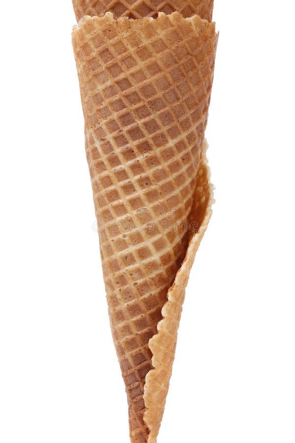 Wafer Cup for Icecream. Close Up Stock Image Image of refreshment