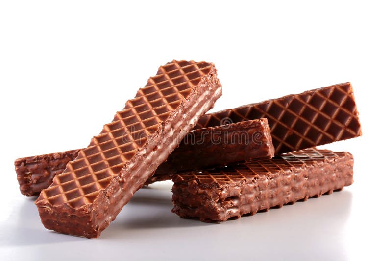 Wafers in chocolate