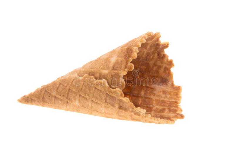 Waffle cone isolated