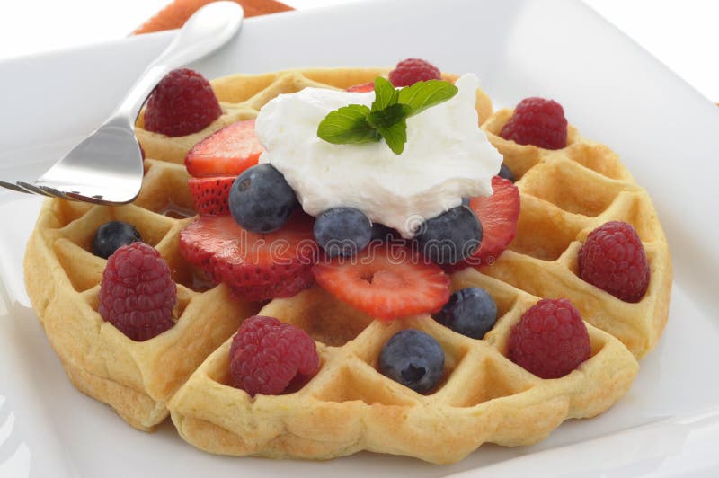 Waffle with Fruit