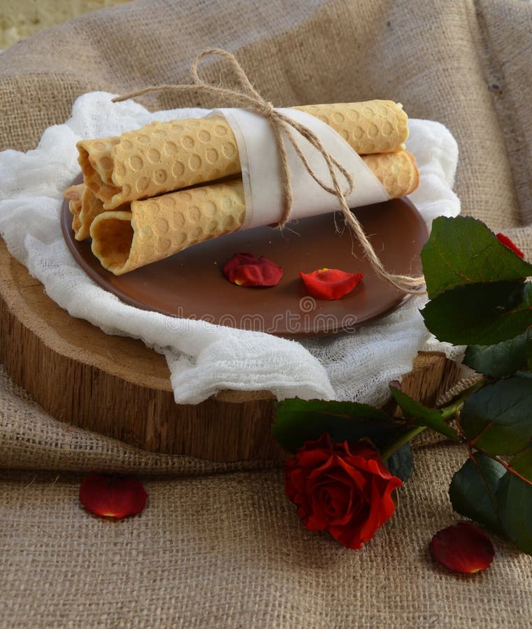 Waffles for breakfast royalty free stock photos Waffles for breakfast royalty free stock photos