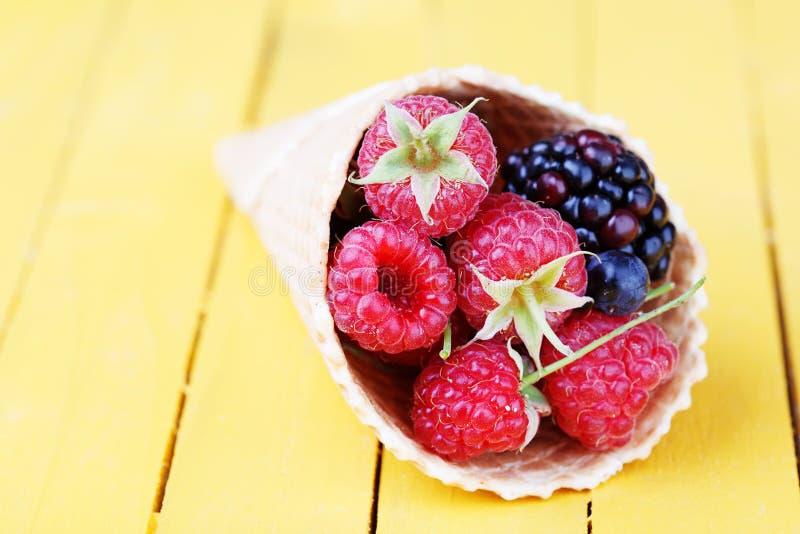 Waffles with Fresh Berry Fruit Stock Photo Image of freshness, fruits