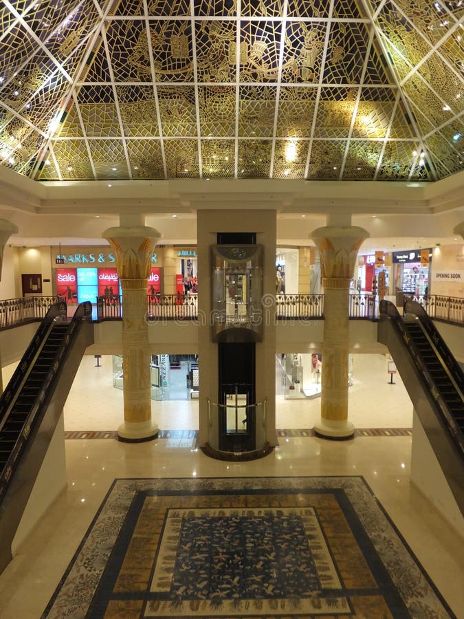 Wafi Mall in Dubai, UAE editorial photography. Image of inside 38377857